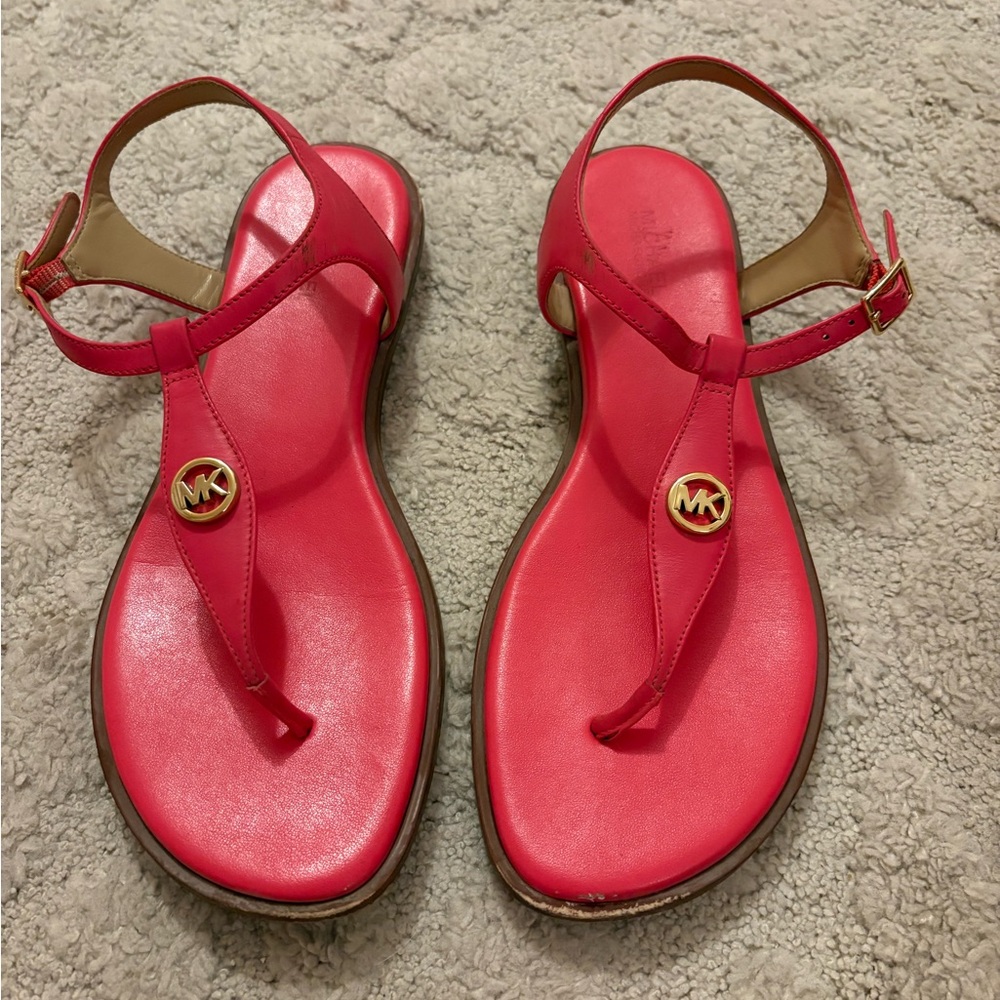 Michael Kors Vibrant Pink Sandals
